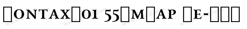 ContaxW01 55SmCap Re字体转换